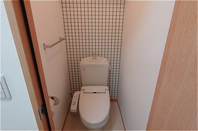 【トイレ】 | 宇都宮テックハイツ Ａ | 温水洗浄暖房便座のトイレ