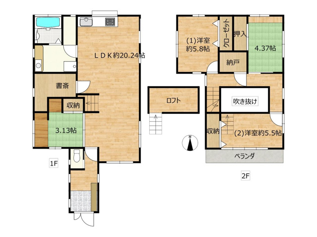 【間取り】 | 高知市土居町
