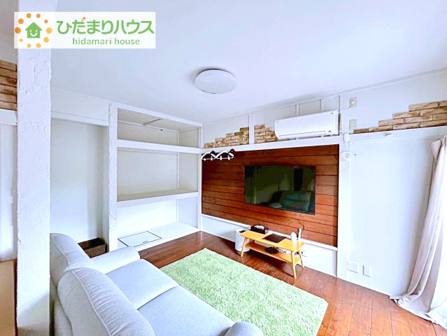 【居間・リビング】 | 取手市椚木　中古戸建　 | 昭和レトロ × モダンリフォーム　モデルルーム仕様の住まい