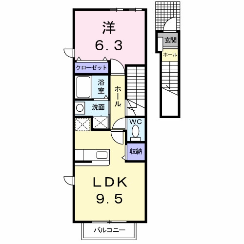 【間取り】 | ディアコート・F