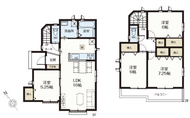 【間取り】 | 久喜市吉羽2期　新築戸建　全9棟　A号棟