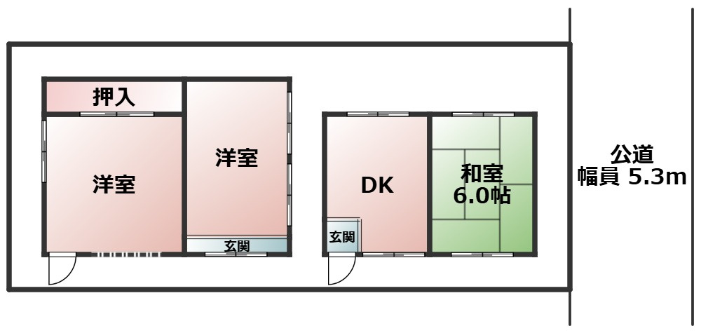 高島市新旭町深溝中古倉庫の間取り