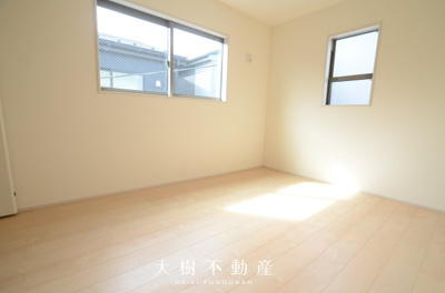 【洋室】 | 海老名市東柏ケ谷5丁目 新築戸建て 全3棟【仲介手数料無料】 | 2階　洋室3（6.0帖）