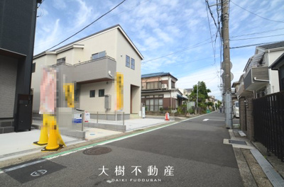 【前面道路含む現地写真】 | 海老名市東柏ケ谷5丁目 新築戸建て 全3棟【仲介手数料無料】