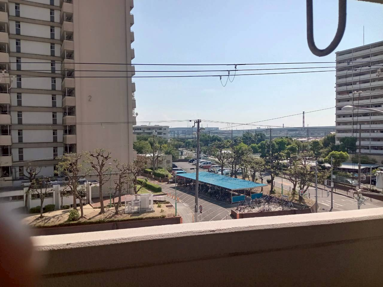 新北島コーポの展望|見渡しの良い広々とした空間