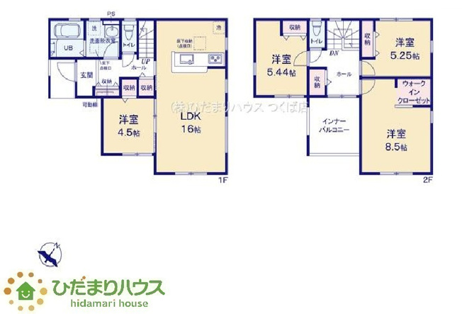 【間取り】 | 笠間駅前1期　新築戸建　6号棟 | お料理をしながらリビングが見える対面キッチン