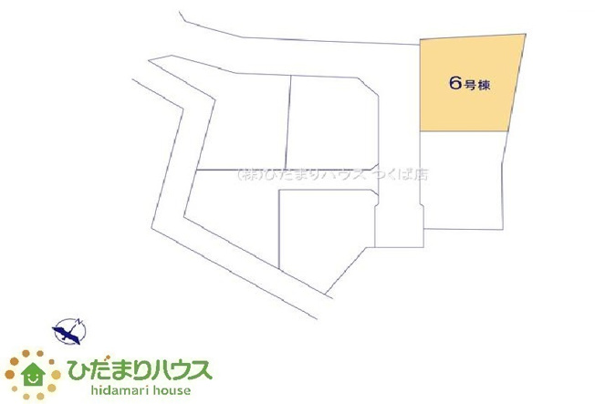 【区画図】 | 笠間駅前1期　新築戸建　6号棟 | 駐車場5台完備！敷地が広々としています