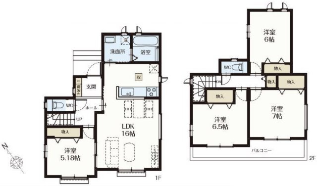 【間取り】 | 久喜市吉羽2期　新築戸建　全9棟　B号棟