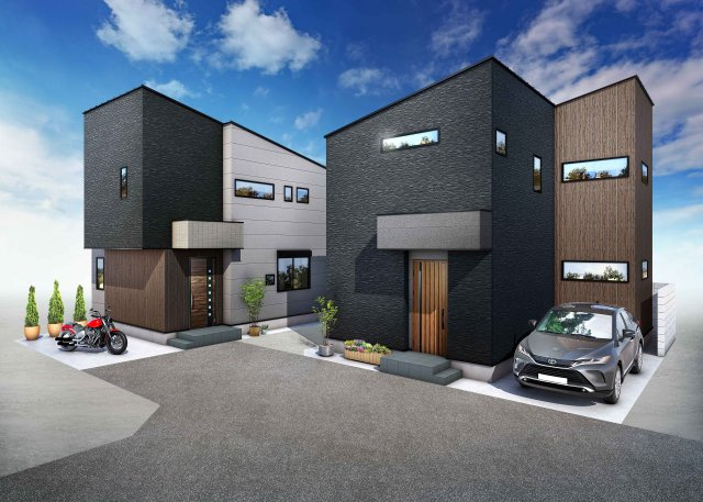 ～笹下　新築戸建～２路線利用可　隣地に建物建たないため陽当り◎・開放感あり　床暖房×２・食洗器　