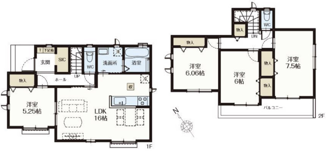 【間取り】 | 久喜市吉羽2期　新築戸建　全9棟　C号棟
