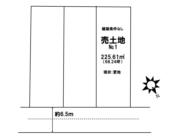 売土地　吉田町吉田字鯨多（No.1／No.3）