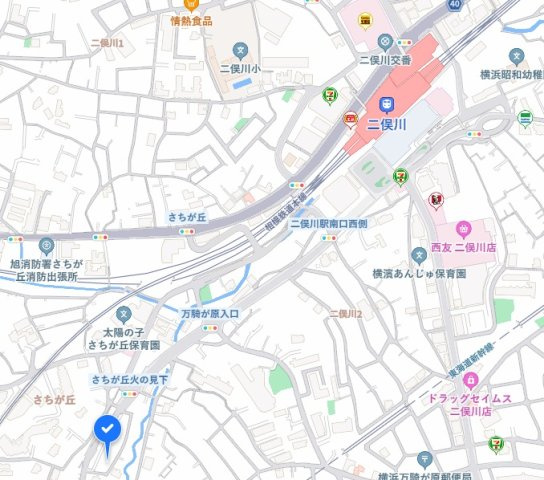カルメ二俣川の地図