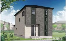 平塚市大島　新築戸建　全２棟の外観パース|イメージパスですので実際のものと多少異なります。