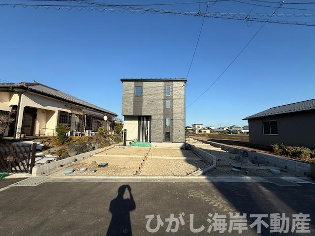 平塚市大島　新築戸建　全２棟の外観|9月7日撮影　建築中　現地外観
