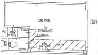 【間取り】 | 堺市西区上　貸店舗
