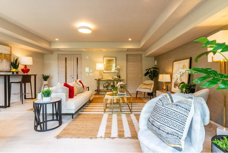 ザ・パークハウス芦屋川の居間・リビング