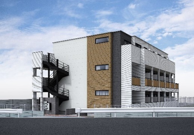 【外観パース】 | MELDIA長沼2（メルディアナガヌマツー）