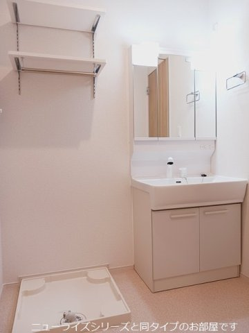 グレイスパークⅠの洗面所|広い洗面スペース