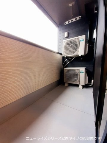 グレイスパークⅠのバルコニー|陽当たり良好なバルコニーです