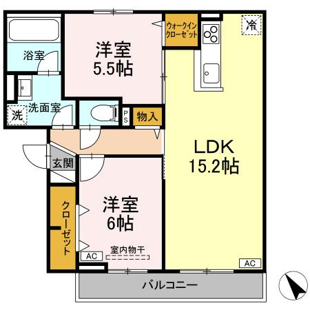 RESUA茶畑Aの間取り