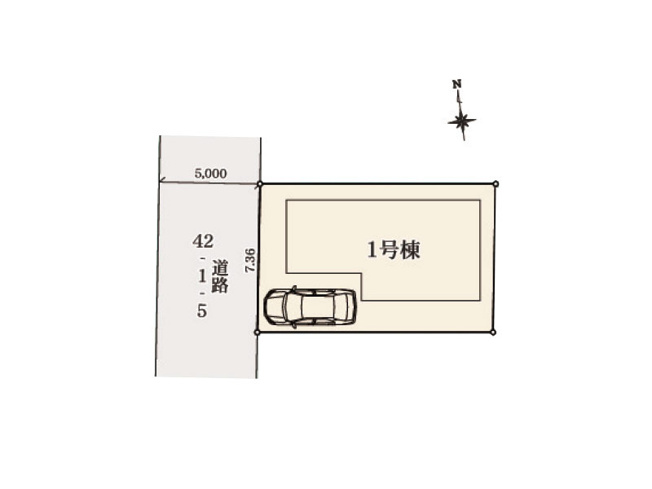 【区画図】 | 西東京市中町5丁目　新築一戸建住宅　全1棟　(保谷店) | 一種低層ならではの閑静な住宅地