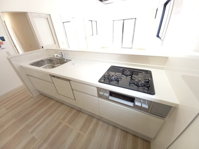 水戸市河和田11期のキッチン|キッチン～開放感のある空間でお料理～