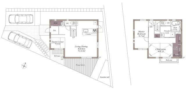 【間取り】 | 逗子小坪2丁目戸建 | 98.32㎡の3LDK+S。