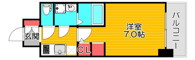 S-RESIDENCEドーム前千代崎の間取り