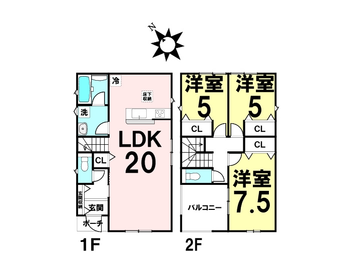 新築戸建　北広島町今田（No.4／No.4）の間取り