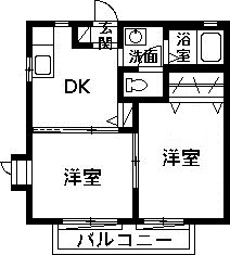 クレセントDの間取り