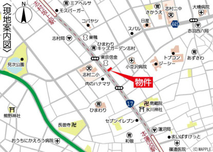 ＡＺＵビルの地図