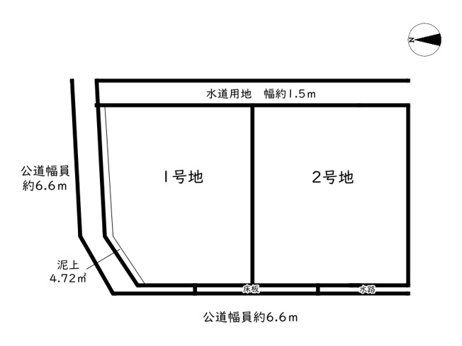 【区画図】 | 姫路市大津区長松／2区画