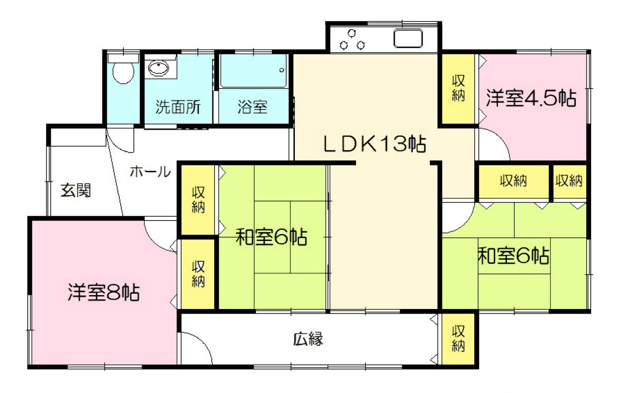 【中古戸建】安中市鷺宮の間取り|■間取り図｜敷地面積：330.78（約100.06坪）　建物面積：98.76（約29.87坪）