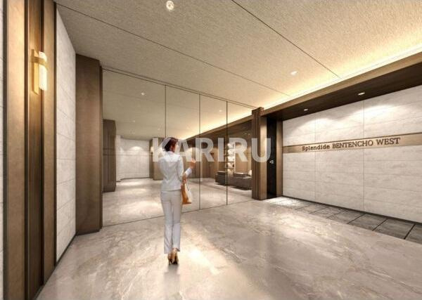 スプランディッド弁天町WESTのロビー