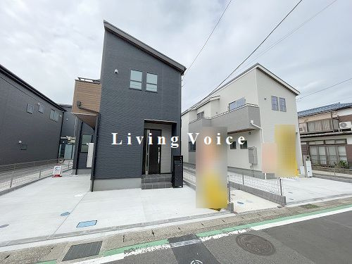 【外観】 | 【仲介手数料０円】海老名市東柏ヶ谷5丁目　新築一戸建て　1号棟　全3棟 | 全体　海老名市東柏ヶ谷5丁目　新築一戸建て　全3棟