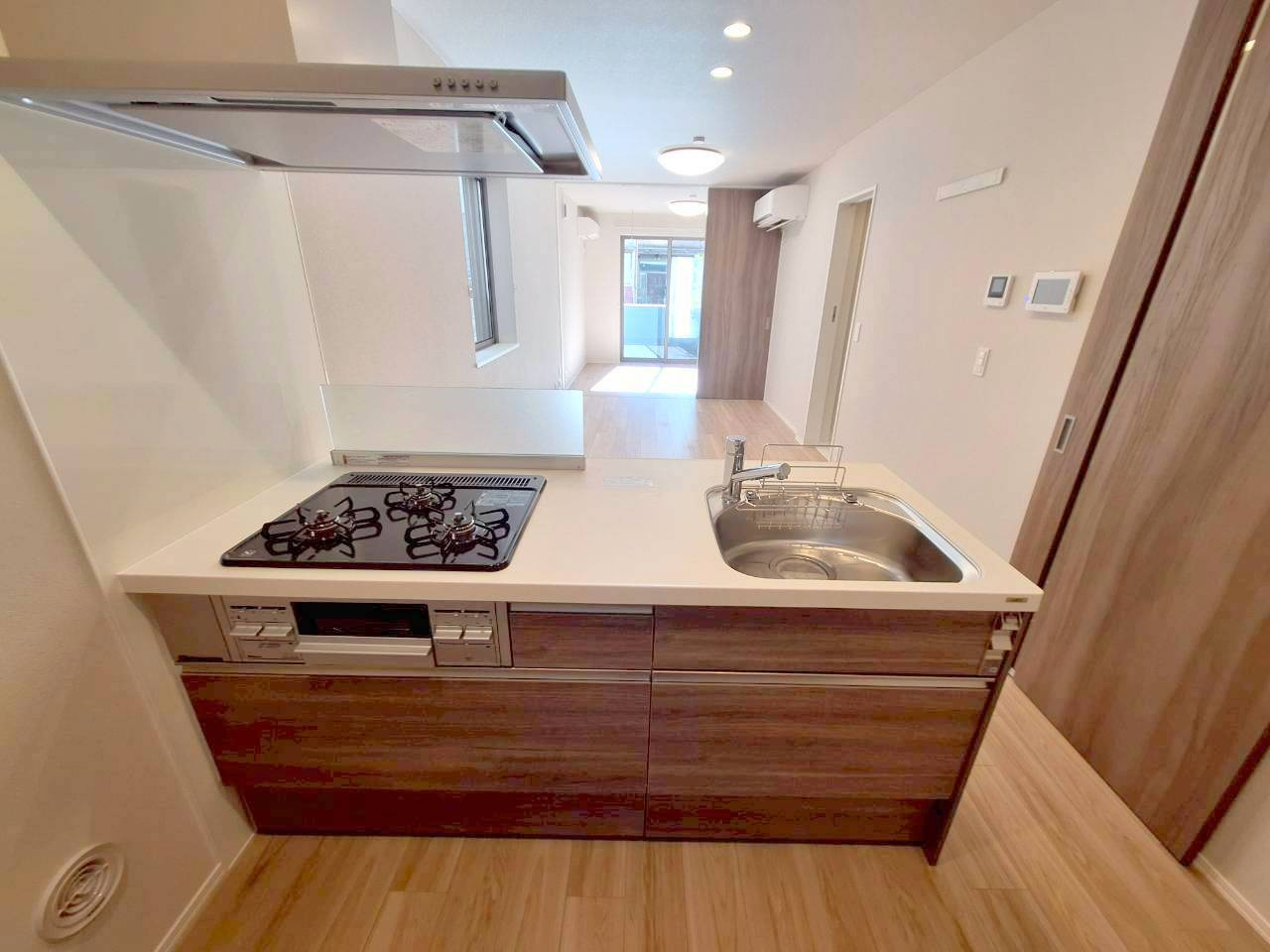 ヘーベルメゾン西葛西　Ｅ　イーストのキッチン|★グリル付きガス３口システムキッチン★