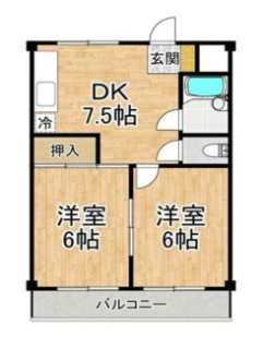 メゾンドクミノキの間取り