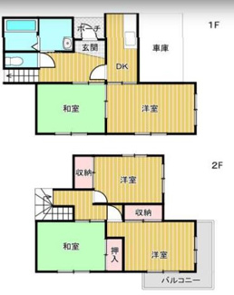 【間取り】 | 川西市笹部２丁目中古戸建 | ファミリー様におすすめの５DKの間取りです♪お好きなリフォームをしてここから新しい生活を始めませんか？