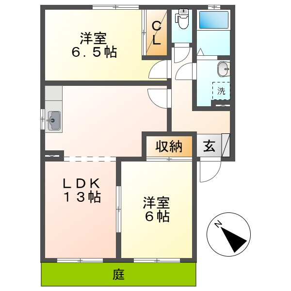 パルクプレッソBの間取り