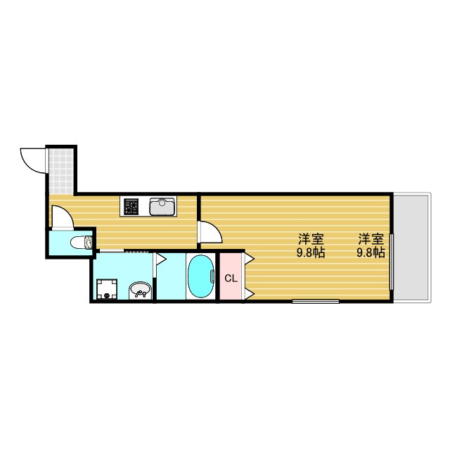 フジパレス神崎川3番館の間取り