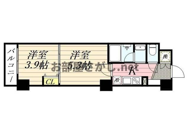 ＣＬＡＳＳＥＵＭ飯田橋【同棲OKの築浅2K／10月中旬入居可】