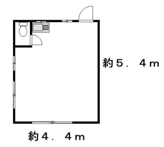 サカエ堂貸事務所の間取り