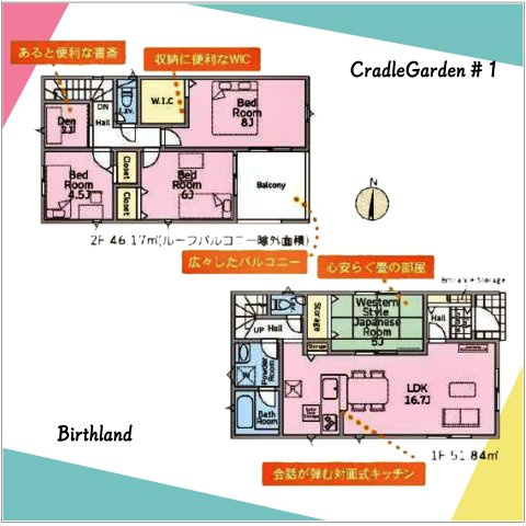 新築戸建・建売　いわき市平　平第二小・第二中【制震・耐震】