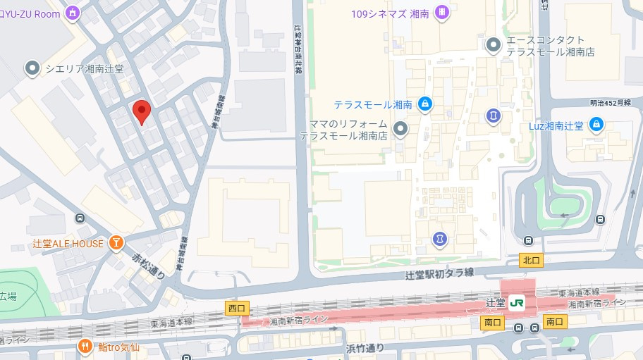 ＢＬＩＳＳ湘南の地図