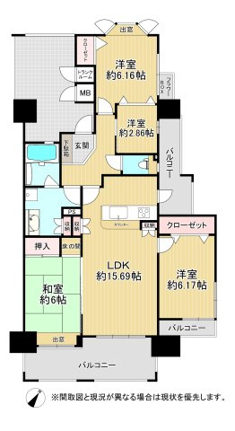 【間取り】 | アール・フォーレ戸畑駅東2番館（C-15）
