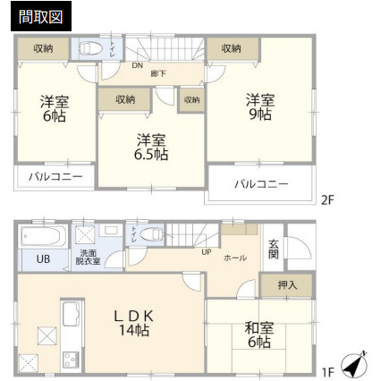 藤沢市石川5丁目　中古戸建の間取り