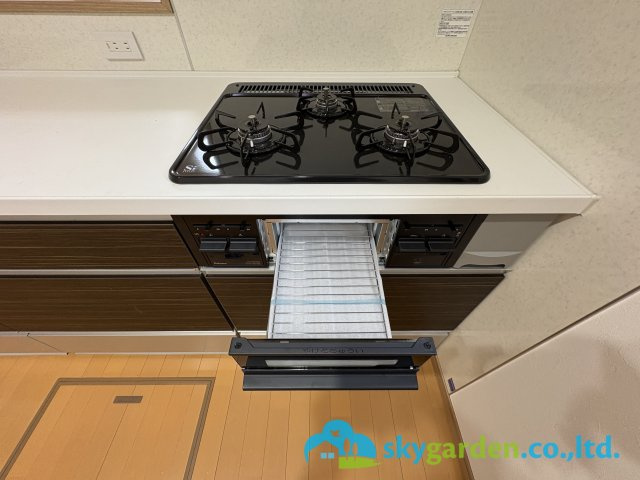 藤沢市石川5丁目　中古戸建のキッチン|ガスコンロ・グリル