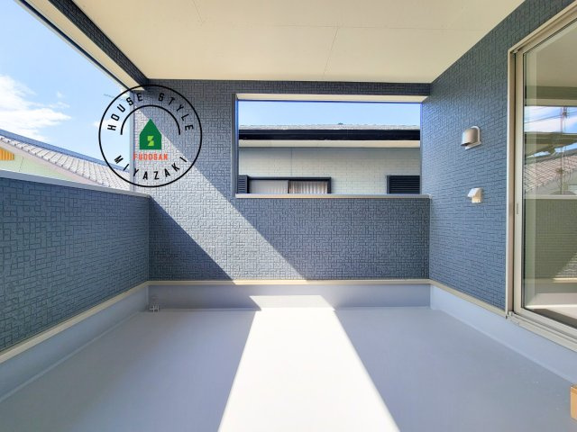 宮崎市恒久第15-1棟（1号棟）のバルコニー|将来的にウッドデッキなど施工して、素敵なバルコニースペースを活用できます。