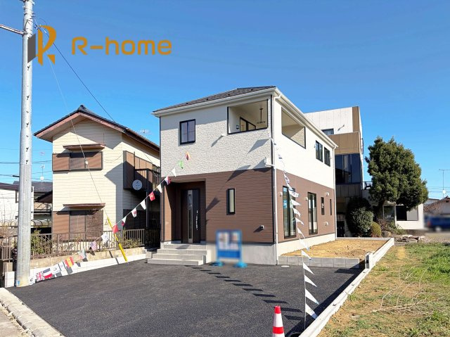 かすみがうら市宍倉第8　新築戸建て　1号棟の外観パース|2025年11月完成予定！近隣の同仕様完成物件をご見学いただけます♪