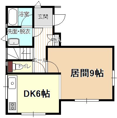 鶴岡市稲生二丁目の間取り|1階間取図